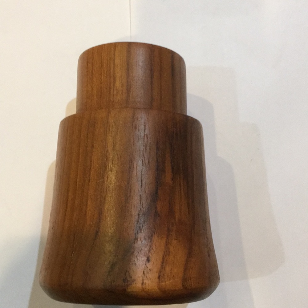 Teakwood candle holder